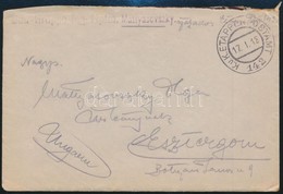 1918 Tábori Posta Levél Tartalommal / Field Post Cover With Content 'Bau-Gruppe Ing. Hptm. Mattyasovszky' + 'EP 142' - Other & Unclassified