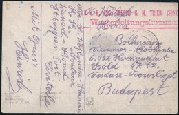 1918 Tábori Posta Képeslap / Field Postcard 'K.u.k. ING. GRUPPE G.M. TRIEB, ISONZO Wasserleitungskommando' + 'EP (Civida - Autres & Non Classés