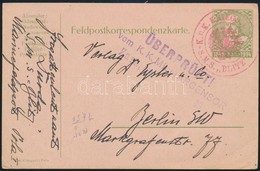 1915 Díjjegyes Tábori Posta Levelezőlap Berlinbe / Field PS-card 'S.M.S. BLITZ' - Sonstige & Ohne Zuordnung