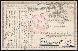1915 Tábori Posta Képeslap Kétféle Bélyegzéssel / Field Postcard 'S.M.S. SZIGETVÁR' - Sonstige & Ohne Zuordnung