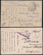 1915-1916 2db Tábori Posta Képeslap Különböző 'S.M.S. BUDAPEST' Bélyegzésekkel / 2 Field Postcard Different 'S.M.S. BUDA - Other & Unclassified
