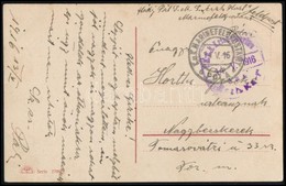 1916 Tábori Posta Képeslap / Field Postcard 'S.M.S. Erherzog Karl' - Other & Unclassified