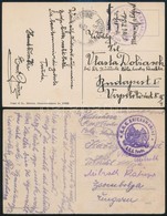 ~1917 2 Db Tábori Posta Képeslap / Field Postcards 'S.M.S. Teodo' - Altri & Non Classificati