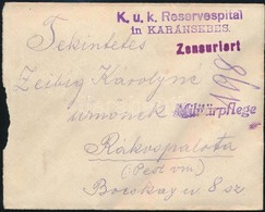 1915 Tábori Posta Boríték / Field Post Cover 'K.u.k. Reservespital In Karánsebes' - Autres & Non Classés