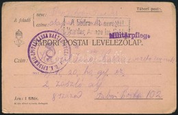 ~1916 Tábori Posta Levezőlap / Field PS-card 'K.u.K. EPIDEMIE-SPITAL KASSA RAKTÁR UTCZA' - Other & Unclassified