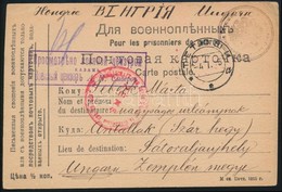 1915 Hadifogoly Levelezőlap Oroszországból, Cenzúrázva / POW Postcard From Russia, Censored - Sonstige & Ohne Zuordnung