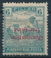 * 1919 Arató 6f Fordított Felülnyomással / Mi 9 With Inverted Overprint. Signed: Bodor - Altri & Non Classificati