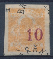 * Baranya II. 1919 Hírlap Erősen Elcsúszott Felülnyomással / Mi 48 Shifted Overprint. Signed: Bodor - Autres & Non Classés