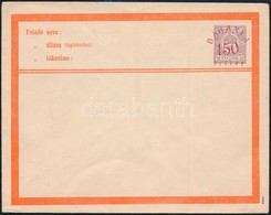 1919 Használatlan Baranya 150f Felülnyomású 35f Díjjegyes Boríték / PS-cover With Baranya Overprint, Unused. Signed: Bod - Sonstige & Ohne Zuordnung