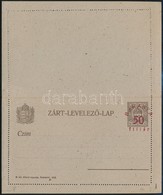 1919 Baranya 50f Felülnyomott Díjjegyes Zárt Levelezőlap, Használatlan / PS-cover Card With 50f Overprint, Unused. Signe - Sonstige & Ohne Zuordnung