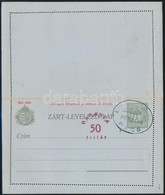 1919 Használatlan Zárt Levelezőlap Elcsúszott Baranya 50f Felülnyomással / PS-cover Card With Shifted Overprint, Unused. - Other & Unclassified