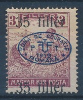 * Debrecen I. 1919 Arató 35f/3f Elcsúszott Felülnyomással / Mi 23 Shifted Overprint. Signed: Bodor - Autres & Non Classés