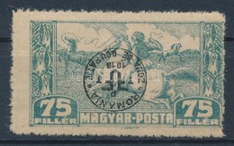 * Debrecen II. 1920 75f Közönséges Papíron, Fordított Felülnyomással (35.000) / Mi 91x With Inverted Overprint. Signed:  - Autres & Non Classés