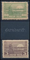 * Debrecen II. 1920 80f, 3K Próbanyomatok / Proofs. Signed: Bodor - Andere & Zonder Classificatie