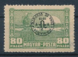 * Debrecen II. 1920 80f Közönséges Papíron, Fordított Felülnyomással (35.000) / Mi 92x With Inverted Overprint. Signed:  - Other & Unclassified