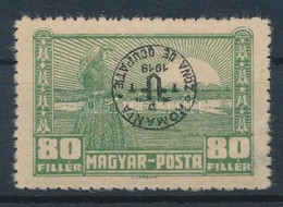 * Debrecen II. 1920 80f Közönséges Papíron, Fordított Felülnyomással (35.000) / Mi 92x With Inverted Overprint. Signed:  - Altri & Non Classificati