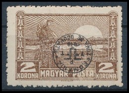 * Debrecen II. 1920 2K Vastagabb Papíron, Fordított Felülnyomással (35.000) / Mi 95y With Inverted Overprint. Signed: Bo - Sonstige & Ohne Zuordnung