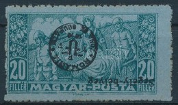 (*) Debrecen II. 1920 20f Fordított Felülnyomással / Mi 99y Inverted Overprint. Signed: Bodor - Andere & Zonder Classificatie