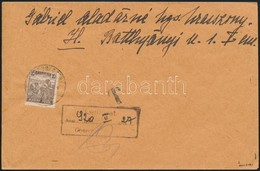 1920 Portós Cenzúrás Levél / Censored Cover With Postage Due. Signed: Bodor - Sonstige & Ohne Zuordnung
