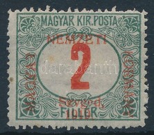 * 1919 Portó 2f 'Szvged' Felülnyomással / Mi P1 Overprint Error. Signed: Bodor - Autres & Non Classés