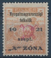 ** Nyugat-Magyarország II. 1921 Arató 5f (25.000) / Mi 11 Signed: Bodor - Autres & Non Classés