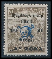 * Nyugat-Magyarország II. 1921 Arató 20f (**80.000) / Mi 14 Signed: Bodor, Werner - Andere & Zonder Classificatie