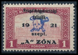 * Nyugat-Magyarország II. 1921 Parlament 1K (18.000) / Mi 18 Signed: Bodor - Altri & Non Classificati