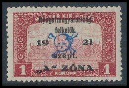 * Nyugat-Magyarország II. 1921 Parlament 1K (**18.000) / Mi 18 Signed: Bodor - Altri & Non Classificati