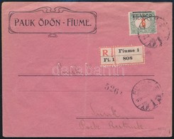 1919 Portó 45/6f Ajánlott Levélen / Registered Cover With Postage Due Stamp 'FIUME' - Susak Signed: Bodor - Autres & Non Classés