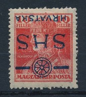 * 1918 Károly 10f Fordított Felülnyomással / Mi 84 Inverted Overprint. Signed: Bodor - Sonstige & Ohne Zuordnung