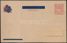 SHS 1918 Használatlan Levelezőlap, A Díjjegyről Hiányzik A Felülnyomás / PS-card With Plate Variety. Signed: Bodor - Other & Unclassified