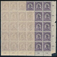 ** 1919 Hadisegély 15f 49-es Tömbben / Mi 24 I. Block Of 49. Signed: Bodor - Autres & Non Classés