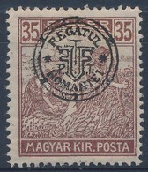 ** 1919 Arató 35f Elcsúszott Felülnyomással / Mi 35I With Shifted Overprint. Signed: Bodor - Sonstige & Ohne Zuordnung