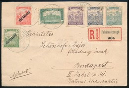 1920 Ajánlott Levél Tarifahelyes, Vegyes Bérmentesítéssel / Registered Cover - Autres & Non Classés