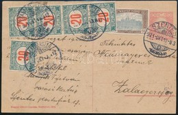 1921 Díjjegyes Levelezőlap 5 X 20f Portóval / PS-card With Postage Due - Other & Unclassified