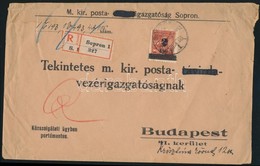 1927 Ajánlott Levél Országos Gyermekvédő Liga 2f Adománybélyeggel Bérmentesítve / Registered Cover With 2f Charity Stamp - Andere & Zonder Classificatie