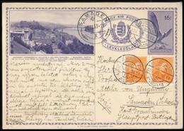 1933 16f Képes Díjjegyes Levelezőlap 4f Kiegészítéssel Svájcba / PS-card To Switzerland With Additional Franking - Autres & Non Classés
