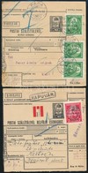 1933 2 Db Szállítólevél Nagy Madonna 2P és 3 X 1P Bérmentesítéssel / 2 Parcel Cards - Autres & Non Classés