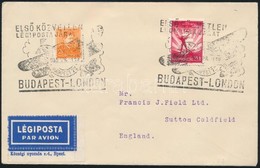 1935 Budapest-London Első Légipostajárati Levél / First Airmail Cover - Autres & Non Classés