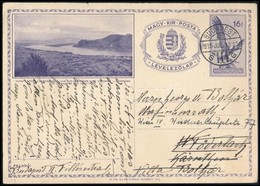 1935 16f Díjjegyes Képes Levelezőlap Ausztriába / PS-card To Austria, Redirected - Other & Unclassified