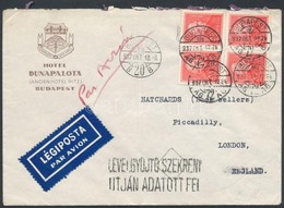 1937 Légi Levél Londonba / Airmail Cover To London - Autres & Non Classés