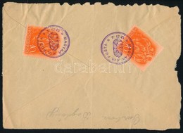 ~1938 Levél Hátoldal Két Kisegítő Gumibélyegzéssel / Cover Backside With Auxiliary Postmarks - Autres & Non Classés