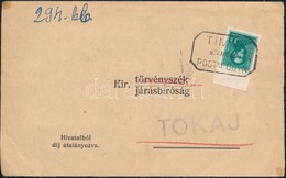 1939 Kézbesítési Bizonyítvány TÍMÁR Postaügynökségi Bélyegzéssel / Printed Matter With Postal Agency Postmark - Other & Unclassified