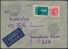 1939 Légi Levél Az USA-ba / Airmail Cover To The USA - Sonstige & Ohne Zuordnung