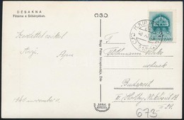 1940 Képeslap 'M.KIR. POSTA 313' Kisegítő Bélyegzéssel / Postcard With Auxiliary Postmark - Sonstige & Ohne Zuordnung