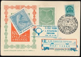 1940 Bélyeggyűjtési Propaganda Levélzáró Futott Levelezőlapon / Postcard With Label - Sonstige & Ohne Zuordnung