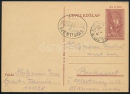 1941 Díjjegyes Levelezőlap / PS-card 'M.KIR. POSTA 225' + 'M.KIR. POSTAHIVATAL SZENTTAMÁS' - Sonstige & Ohne Zuordnung