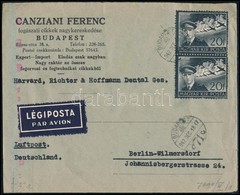 1942 Légi Levél Berlinbe, Cenzúrázva / Airmail Cover To Berlin, Censored - Autres & Non Classés