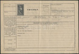 1943 2f Díjjegyes Távirat, Használatlan / 2f PS-telegram, Unused - Autres & Non Classés