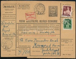 1944 Szállítólevél / Parcel Card 'KISPEST' - 'KÖRMEND' - Sonstige & Ohne Zuordnung